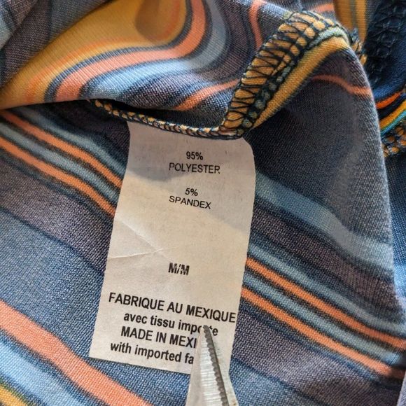 NEW Hi Low Colorful Cuffed Sleeve Front Tie Top Sized Medium from Suzy Shier - Picture 11 of 14